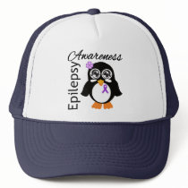 Epilepsy Awareness Penguin Mesh Hats