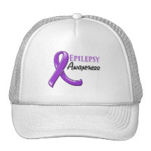 Epilepsy Awareness Ribbon Hat