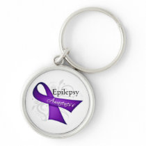 Epilepsy Awareness Ribbon Keychains