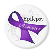 Epilepsy Awareness Ribbon Magnets