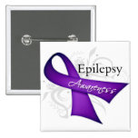 Epilepsy Awareness Ribbon buttons