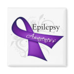 Epilepsy Awareness Ribbon magnets