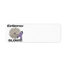 Epilepsy  Blows Awareness Design Custom Return Address Labels