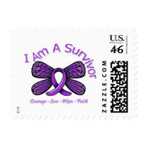 Epilepsy Butterfly I Am A Survivor Postage Stamps