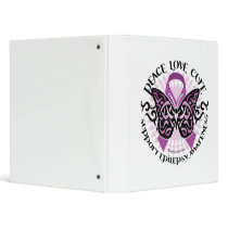 Epilepsy Butterfly Tribal binders by fightcancertees Epilepsy Butterfly Tribal binders