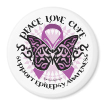 Epilepsy Butterfly Tribal Refrigerator Magnets