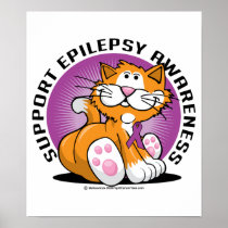 Epilepsy Cat Print