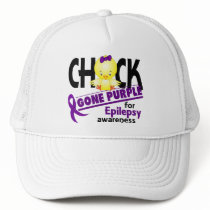 Epilepsy Chick Gone Purple 2 Trucker Hats