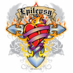 Epilepsy Cross &amp; Heart Acrylic Cut Outs