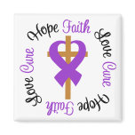 Epilepsy Faith Hope Love Cross magnets