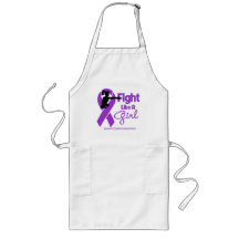 Epilepsy Fight Like A Girl Knock Out Aprons