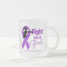 Epilepsy Fight Like A Girl Knock Out Mugs