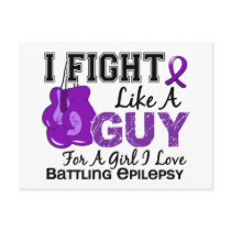 Epilepsy Fight Like A Guy 15 Post Card