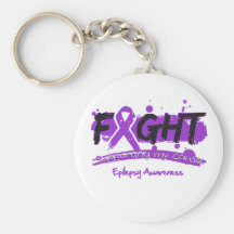 Epilepsy FIGHT Supporting My Cause Key Chains