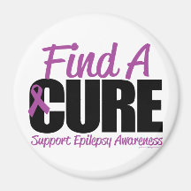 Epilepsy Find A Cure 2 Refrigerator Magnets