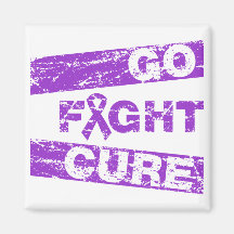 Epilepsy Go Fight Cure Refrigerator Magnet