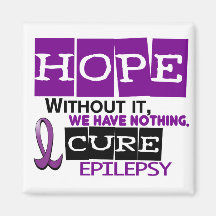 Epilepsy HOPE 2 Refrigerator Magnets
