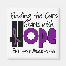 Epilepsy HOPE 4 Fridge Magnet