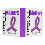 Epilepsy Hope Matters Jeweled Ribbon Binder