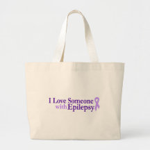 epilepsy love canvas bag