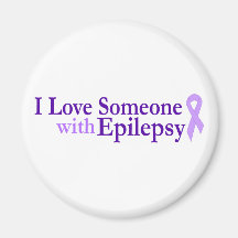epilepsy love fridge magnet