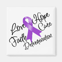 Epilepsy Love Hope Determination Fridge Magnet