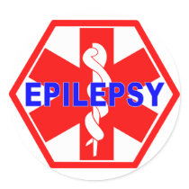 EPILEPSY MEDICAL ID stickers