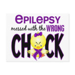 Epilepsy Messed With The Wrong Chick Post Cards