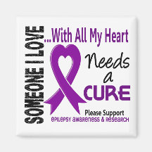 Epilepsy Needs A Cure 3 Refrigerator Magnets