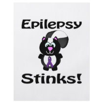 Epilepsy Stinks Skunk Purpple Awareness Design Flyer Design