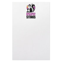 Epilepsy Stinks Custom Stationery
