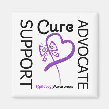 Epilepsy Support Advocate Cure Fridge Magnets