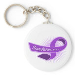 Epilepsy Survivor Ribbon keychains