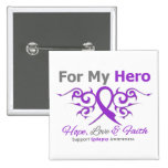Epilepsy Tribal Ribbon Hero Buttons