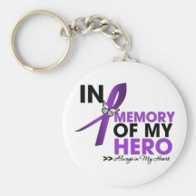 Epilepsy Tribute In Memory of My Hero Key Chain