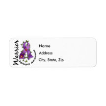 Epilepsy Warrior 15 Custom Return Address Label