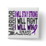 Epilepsy Warrior Pins