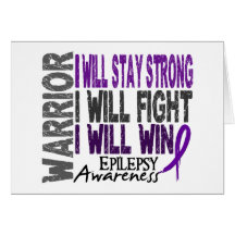 Epilepsy Warrior Greeting Card