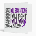 Epilepsy Warrior Vinyl Binders