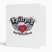Epilepsy Wings 3 Ring Binder