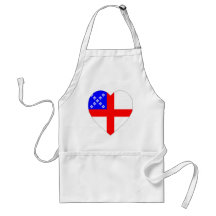 Episcopal Flag Heart Apron