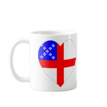 Episcopal Flag Heart mugs by Vexillophile Episcopal Flag Heart mugs