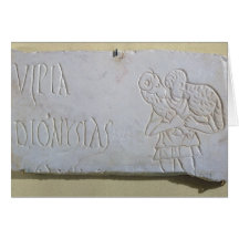 Epitaph with a relief of the Good Shepherd Card