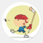 eps_Hockey-kid-2 Round Sticker
