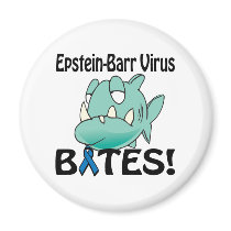 Epstein-Barr Virus BITES Refrigerator Magnets