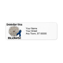 Epstein-Barr Virus Blows Awareness Design Return Address Labels