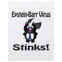 Epstein-Barr Virus Stinks Skunk Awareness Design Flyer Design