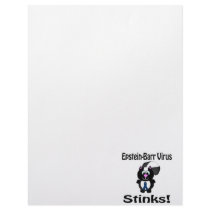 Epstein-Barr Virus Stinks Skunk Awareness Design Letterhead Template