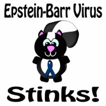 Epstein-Barr Virus Stinks Skunk Awareness Design Photo Sculpture