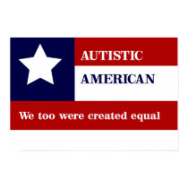 Equal Autistic American Poster posters